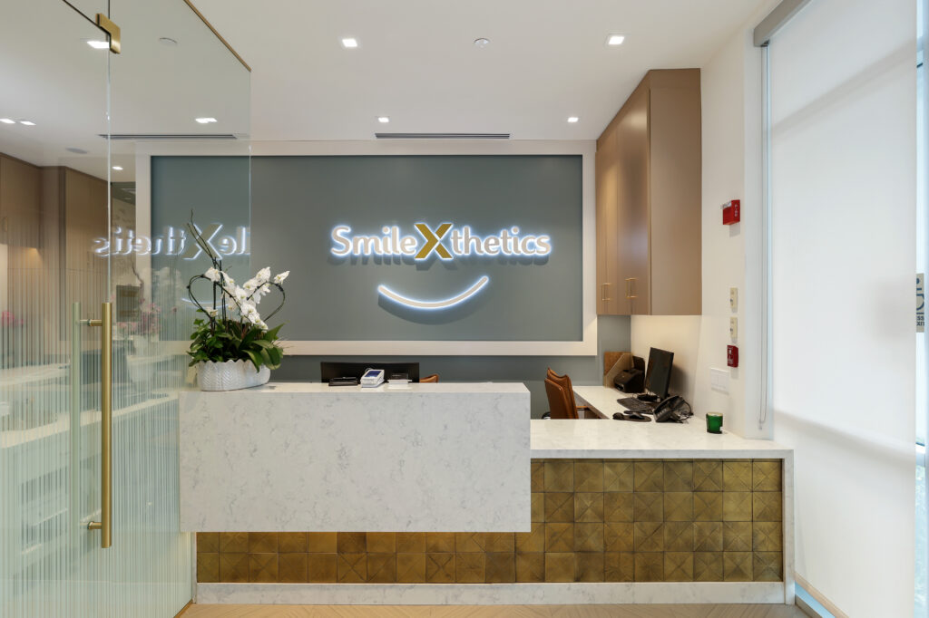 Dental office interior designed and constructed by Workman Constructors for Smile Xthetcis in Redlands, California